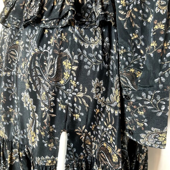 NICHOLAS Elsie Paisley Long Sleeve Ruffle Floral Mini Dress Size 2 ($475) - Picture 15 of 15